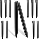 8Inch Metal Landscape Edging Stakes, 13Pcs Galvanized Steel Garden Stakes Top Curved Corrugated Landscaping Anchoring Spikes for Yard, Black by CozyNest Decor