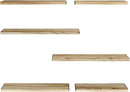 AMADA HOMEFURNISHING Long Wall Shelves, Rustic Farmhouse Style, Wood Floating Shelves for Wall Decor, Bathroom & Bedroom Storage, Living Room Book Shelves, 6pcs by TinyTreasures Baby Boutique