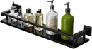 Alise Bathroom Shelves,Matte Black Glass Shelf for Bathroom, Modern Floating Shelves,20 inch by CozyNest Decor