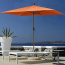 EliteShade USA 10-Year-Non-Fading 6.5x10Ft Rectangular Market Umbrella Patio Umbrella Outdoor Table Umbrella with Ventilation（Rust） by GreenHaven Gardens