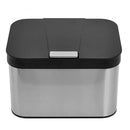 Compost Bin for Countertop, Compost Bucket Indoor Sealed, Food Waste Caddy, 1.13 Gallon Kitchen Compost Container with Lid, Compact and Easy Clean, Black Matte by GreenHaven Gardens