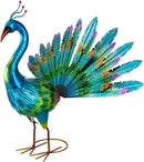 VEWOGARDEN Peacock Outdoor Statues Metal Peacock Tail Spread Garden Sculptures & Statues for Yard Lawn Patio Pool Outside Decorations, Blue by GreenHaven Gardens