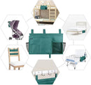 Surblue Caddy Hanging Organizer Bedside Storage Bag for Bunk and Hospital Beds, Teal, L by CozyNest Decor