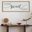SRSZHIYUE Home Sweet Home Sign 40"x15" for Farmhouse Rustic Large Family Living Room Over Couch Modern Horizontal Wall Decor, Wood Framed Plaques Art Decorative (Wood) by CozyNest Decor