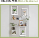 Picture Frame Plant Holder, Wall Mount Plants shelf Indoor Outdoor, Metal Hanging Planters Stand Decor, Window Planter Hanger Shelves, Modern Floating Ornament Rack Art for Home & Garden(White 3pc) by GreenHaven Gardens