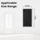 Adhesive Blackout Curtains- Self Stick Shades Window Blinds Curtains No Rod Needed Easy to Hang Curtains, Use for Bedroom, Living Room, Dining Room, Kitchen, Home Office, 35"W X 71"L, Black, 1 Panel by TinyTreasures Baby Boutique