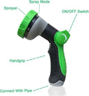 Non-Expanding Garden Hose 100Ft, Flexible Kink Free Water Hose with 10 Watering Spray Nozzle, Lightweight Hose Pipe, Leak-Proof, Durable, 3/4" Metal Alloy Connector, Portable Storage Strap by GreenHaven Gardens