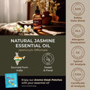 Gya Labs Jasmine Essential Oil for Diffuser - Huge 4 Fl Oz - 100% Pure Natural Jasmine Oil for Diffuser, Skin, Hair, Massages, Aromatherapy & Candle Making Scent by CozyNest Decor