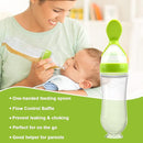 WAJIAYON Food Feeder for Baby, Fruit Feeder Pacifier (3 Pcs) with 6 Different Sized Silicone Pacifiers,Silicone Baby Food Dispensing Spoon 90ML with Babies Spoons,Pacifier Clip Babies Feeding Set by TinyTreasures Baby Boutique