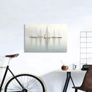 ARTISTIC PATH Coastal Sailboat Canvas Wall Art - Nautical Sailing Picture Ocean Ship Prints Sea Level Boat Painting Artwork for Bedroom by CozyNest Decor