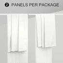 Ivory White Curtains 84 Inch Length 2 Panels for Living Room Curtain for Bedroom Window Total Blackout Off White Drapes 84 Long Boho Farmhouse Linen Black Out Thermal Insulated Curtain Back Tab Pocket by CozyNest Decor