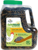 Manna Pro Farmhouse Favorites Critter Combo Crunch Bug Jug – Engaging Poultry Treat – Blend of Black Solider Fly Larvae, Mealworms & Shrimp – Great Source of Protein – Encourages Foraging – 25oz by GreenHaven Gardens