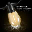 SUNTHIN Outdoor String Lights, 48FT Patio Lights with 16 LED Shatterproof Bulbs for Outside, Backyard, Deck, Porch, Garden, Bistro, Cafe, Party by GreenHaven Gardens