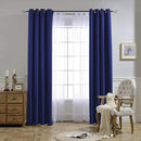 NICETOWN Blackout Curtains and Drapes for Living Room - Extra Long Room Darkening Thermal Insulated Solid Window Blackout Draperies (Navy Blue, 1 Pair, 52 x 95-Inch) by TinyTreasures Baby Boutique