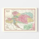 Vintage Map of Austria 1836