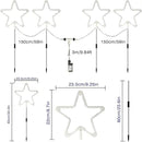 4th of July Decorations Red White and Blue Light, 4PCS Big LED Neon Star Pathway Lights Outdoor, Patriotic Garden Stake Lights with 8 Modes Waterproof for Independence Day Yard Lawn Decor by GreenHaven Gardens