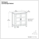 Burlington - Handcrafted Low Storage Cabinet