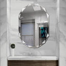 Single Beveled Edge Frameless Wall Mount Bathroom Vanity Mirror, 20” X 28” by CozyNest Decor
