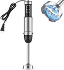 Immersion Blender Handheld, 800W Powerful Electric Hand Blender with Titanium Alloy Blades, 12 Speeds & Turbo, Electric Hand Mixer for Smoothies, Soups, Baby Food and Purees by TinyTreasures Baby Boutique