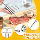 304-Stainless Steel Meat Injector Syringe Kit with 3 Marinade Needles for BBQ Grill Smoker, Turkey, Brisket, Beef, Fish, 2-oz Large Capacity, Silicone Brush and Cleaning Brush by GreenHaven Gardens