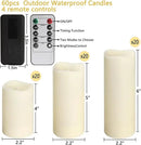 60-Pack LED Flameless Candles with Remote Control - Perfect for Home, Parties, and Special Occasions - Create a Magical Ambiance Effortlessly(Three Sizes) by CozyNest Decor