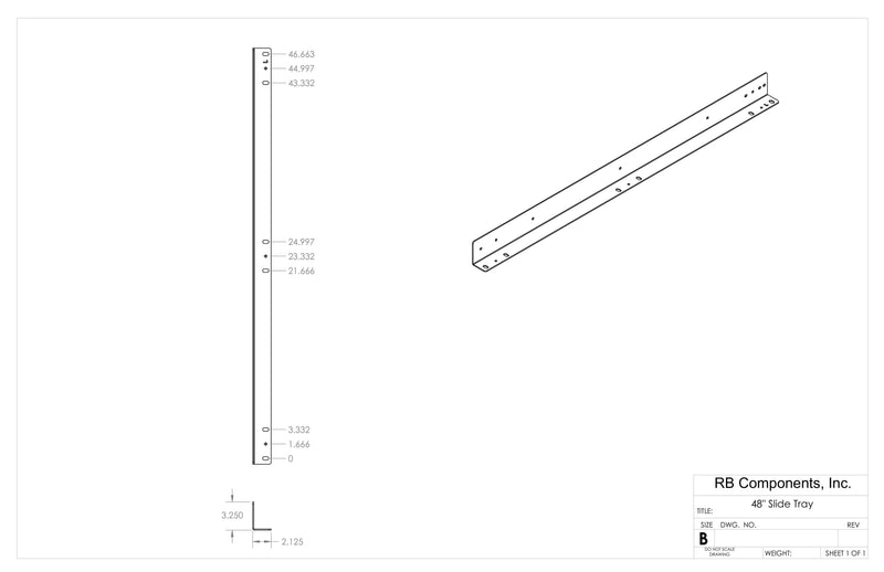 48" DIY SLIDE TRAY KIT, photo 9 of 10