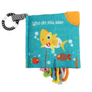 Cloth Crinkle Books for Babies Toddler – Touch and Feel Soft Baby Books, Interactive Early Learning Toys for Infants 0-6-12-18 Months Gift, Teething Toy with Teether, Fish, Octopus, Shark by TinyTreasures Baby Boutique