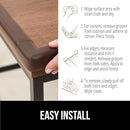 GORILLA GRIP Baby Proof Corners and Edges for Furniture, Kid Proofing Adhesive Table Corner Protectors, Heavy Duty Soft Rubber Foam Protection, Includes 8 Protective Safety Guards, 15 Feet, Brown by TinyTreasures Baby Boutique