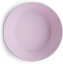 mushie Round Dinnerware Bowls for Kids | Made in Denmark, Set of 2 (Soft Lilac) by TinyTreasures Baby Boutique