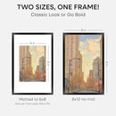 Homeforia 8x12 Picture Frame Black, High End Metal 8 x 12 Poster Frames with Mat 6 by 8 for Photo, 12x8 Frame Matted to 6x8 inch Print, 8by12 Wall or Tabletop Frame, Tempered Glass, Wall Kit, Set of 1 by CozyNest Decor