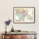 Vintage Map of Greece 1842