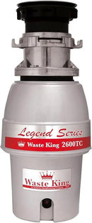 Waste King L-2600TC Controlled Activation 1/2 HP Garbage Disposal with Safer Controlled Griding, Power Cord Included by CozyNest Decor