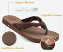 KuaiLu Flip Flops for Women with Arch Support Yoga Mat Comfortable Summer Beach Walking Thong Cushion Sandals Slip On Indoor Outdoor by TinyTreasures Baby Boutique