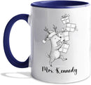 Personalized Deer Coffee Cup Gift For Family Friends Besties, Customized Name Deer Accent Coffee Mug, Awesome Animal Travel Mug Gift for Birthday Christmas, Deers White Ceramic Coffee Mug 11 15 Oz by TinyTreasures Baby Boutique