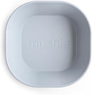 mushie Square Dinnerware Bowls for Kids | Made in Denmark, Set of 2 (Cloud) by TinyTreasures Baby Boutique