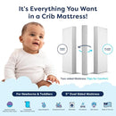 Moonlight Slumber Luxury Dreamer Mini Crib Mattress – Dual-Sided Baby and Toddler Mattress with CoolGel Foam, Waterproof and Hypoallergenic Cover, 5" Foam, Mini Crib Size, 24x38x5, Made in USA by TinyTreasures Baby Boutique