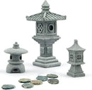 Miniature Fairy Garden Decoration Set,3 Japanese Lantern,10 Stepping Stone Mini Fairy Decor for Garden & Patio Micro Landscape Yard Bonsai Decoration by GreenHaven Gardens