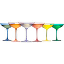 Champagne Coupes 12OZ By Colorful Champagne Glasses Prosecco Mimosa Glasses Set Cock by The Wine Savant