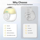 Ellie Wearable Hands Free Breast Pump, Portable Breastfeeding Pump w/Soft Double-Sealed Flange, Anti-Backflow & Leakproof Design, Ultra-Slim and Quiet, 4 Modes 9 Levels, Smart Nightlight, 2 Pack by TinyTreasures Baby Boutique