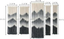 IOWER Large Macrame Wall Hanging 5Pcs Handmade Dip-Dyed Mountain Wall Decor Combination Suspension Bedroom Living Room Modern Fiber Yarn Wall Art by CozyNest Decor