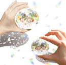 2 Pack Clear Crystal Ball Prism Window Rainbow Maker Window Prisms Suncatcher for Feng Shui, (80mm+60mm) by GreenHaven Gardens
