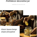 Glass Storage Jar, 38 FL OZ Glass Food Storage Canisters with Bamboo Lid, Kitchen Containers Decorative Jar Airtight Glass Jars For Cereal Nuts Snack Candy Cookies Coffee Tea by CozyNest Decor