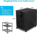Kingling Outdoor Table Cover for Patio Cart Table, Waterproof Outdoor Grill Prep Table Cover Prep Cart Table Cover - 32" L x 27" W x 30" H by CozyNest Decor