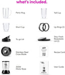 Magic Bullet Blender, Small, Silver, 11 Piece Set by TinyTreasures Baby Boutique