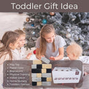 Wonder Space Plush Foam Blocks - Nursery Building & Stacking Toys for Toddlers Boys & Girls, Soft Smooth Velvet Cover, Early Education Gross Motor Skills & Brain Development (24 Bricks, Castle Rock) by TinyTreasures Baby Boutique