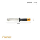 Fiskars Hori Hori Garden Knife with Sheath, Multi-Purpose Heavy Duty Gardening Hand Tool for Weeding, Planting, Digging with Hanging Hole by GreenHaven Gardens