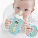 Silicone Sleeves for Pigeon Baby Bottles 8.1 oz,Anti Breakage Glass Baby Bottle Holder with Handles 2 Pack by TinyTreasures Baby Boutique
