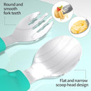 Deejoy Toddler Utensils - Stainless Steel Spoons and Forks, Kids Silverware Self Feeding Flatware Set with Travel Safe Case (Green) by TinyTreasures Baby Boutique