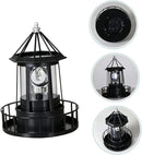 DOITOOL LED Solar Powered Rotating Lighthouse Outdoor Courtyard Solar Hanging Lamp Lawn Lantern for Patio Fence Garden Yard Decorations by GreenHaven Gardens