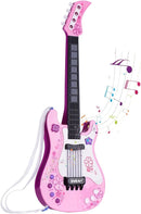 Kids Toddler Baby Childrens Electric Toy Guitar with Strap Ideal for 3 4 5 7 8 Year Old Boys Girls Gifts(Pink) by TinyTreasures Baby Boutique